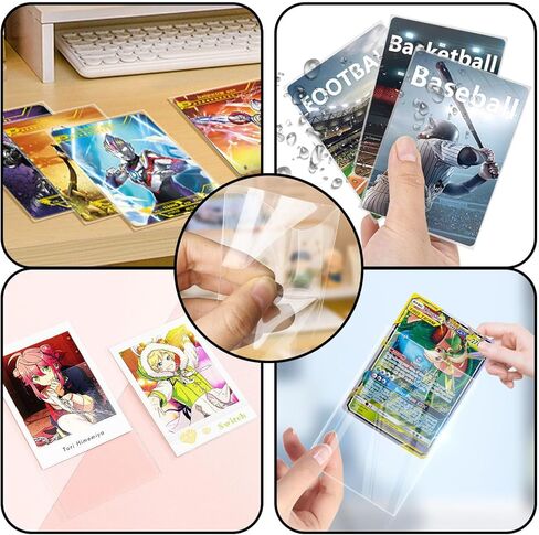 500 Counts Penny Sleeves for Trading Cards - Baseball Sports Soft Card Sleeves Clear, Fit for Football Card, Sports Cards, MTG, Yugioh in Kuwait