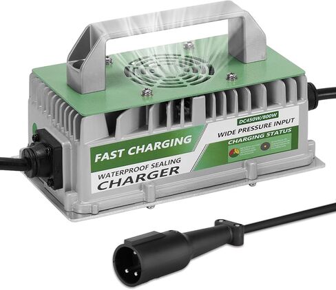 شاحن بطارية عربة الجولف Club Car DS/Precedent، قابس دائري من النوع 3 دبابيس لطراز ClubCar 48 فولت، شاحن ذكي بقدرة 15 أمبير in Kuwait