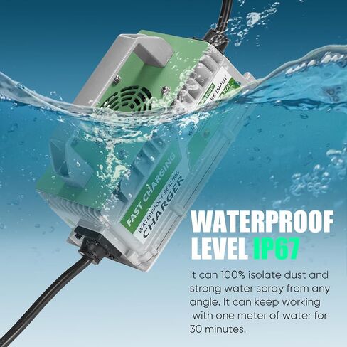 شاحن بطارية عربة الجولف Club Car DS/Precedent، قابس دائري من النوع 3 دبابيس لطراز ClubCar 48 فولت، شاحن ذكي بقدرة 15 أمبير in Kuwait