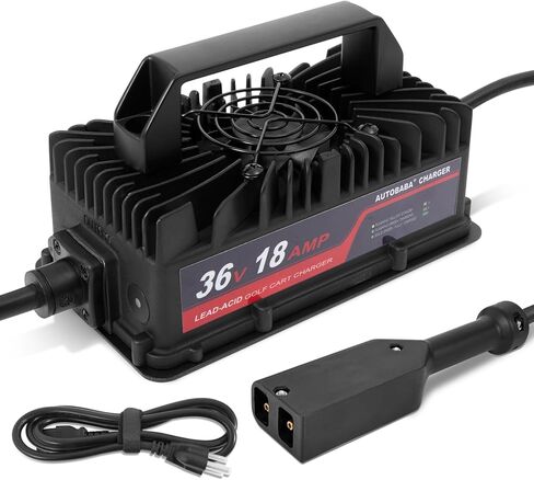 36 فولت 18 أمبير شاحن بطارية عربة الجولف 2-Pin D نمط التوصيل شاحن متوافق مع عربات الجولف EZGO TXT (حمض الرصاص) in Kuwait