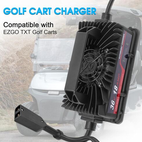 36 فولت 18 أمبير شاحن بطارية عربة الجولف 2-Pin D نمط التوصيل شاحن متوافق مع عربات الجولف EZGO TXT (حمض الرصاص) in Kuwait