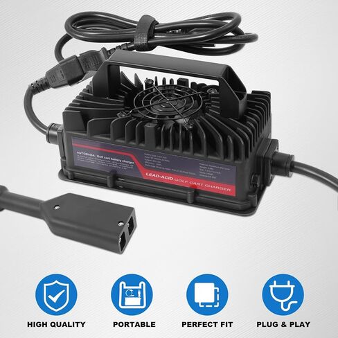 36 فولت 18 أمبير شاحن بطارية عربة الجولف 2-Pin D نمط التوصيل شاحن متوافق مع عربات الجولف EZGO TXT (حمض الرصاص) in Kuwait