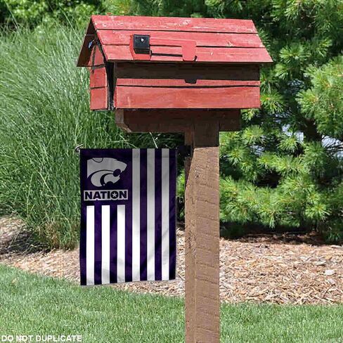 College Flags & Banners Co. Kansas State Wildcats Garden Flag with USA Stars and Stripes in Saudi Arabia
