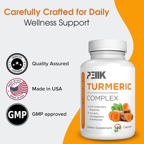 Turmeric Curcumin with Black Pepper & Ashwagandha - High Absorption Ultra Potent Turmeric Supplement with 95% Curcuminoids, BioPerine & Ashwagandha - Turmeric Capsules for Joint Support 90 Capsules in Saudi Arabia