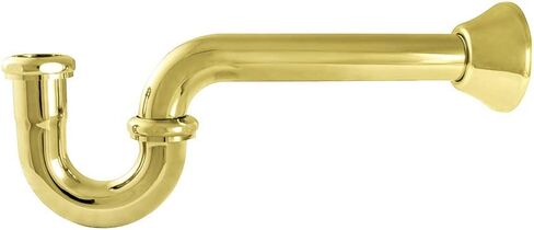 Kingston Brass CC2182 صنبور ديكور 8 بوصة P-Trap، نحاس مصقول in Kuwait