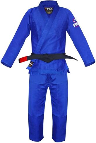 FUJI Kids All-Around Brazilian Style Jiu Jitsu Uniform with C0-Sized White Belt in Saudi Arabia