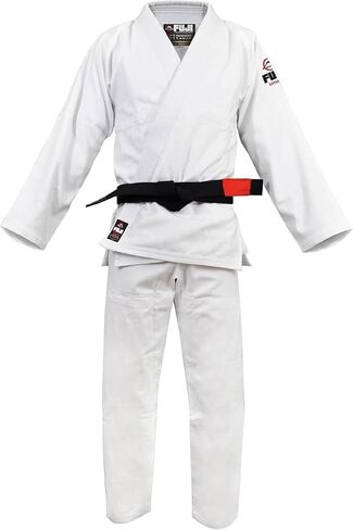 FUJI Kids All-Around Brazilian Style Jiu Jitsu Uniform with C0-Sized White Belt in Saudi Arabia