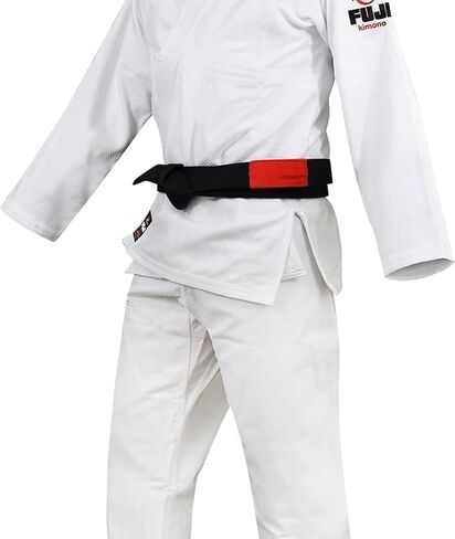 FUJI Kids All-Around Brazilian Style Jiu Jitsu Uniform with C0-Sized White Belt in Saudi Arabia