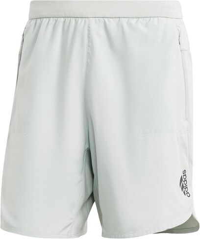شورت تدريب رجالي من adidas، Wonder Silver، درزة داخلية مقاس X-Large/9 بوصة in Saudi Arabia