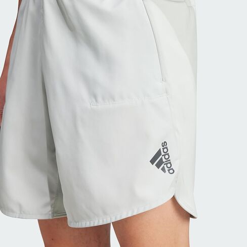 شورت تدريب رجالي من adidas، Wonder Silver، درزة داخلية مقاس X-Large/9 بوصة in Saudi Arabia