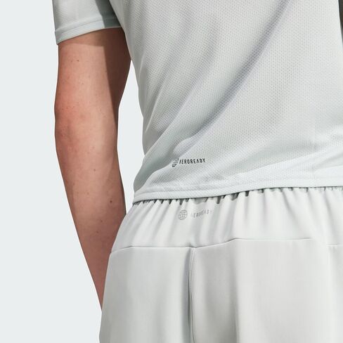 شورت تدريب رجالي من adidas، Wonder Silver، درزة داخلية مقاس X-Large/9 بوصة in Saudi Arabia