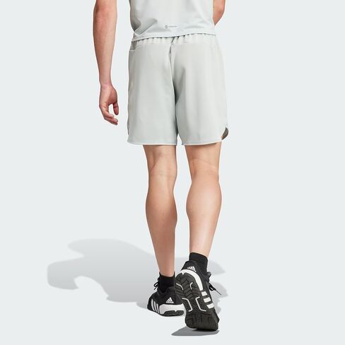 شورت تدريب رجالي من adidas، Wonder Silver، درزة داخلية مقاس X-Large/9 بوصة in Saudi Arabia