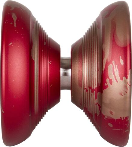 Duncan Toys Roadrunner Yo-Yo, Unresponsive Expert Level Yo-Yo, Concave Bearing and Aluminum Body, Black w/Red Splash in Kuwait
