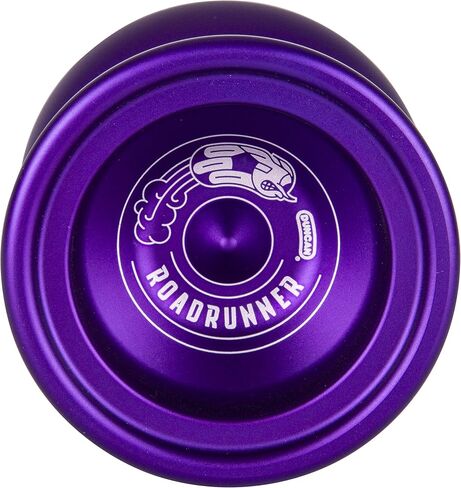 Duncan Toys Roadrunner Yo-Yo, Unresponsive Expert Level Yo-Yo, Concave Bearing and Aluminum Body, Black w/Red Splash in Kuwait