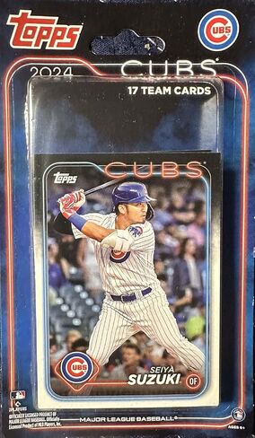مجموعة Chicago Cubs 2024 Topps Factory المختومة المكونة من 17 بطاقة مع Dansby Swanson وبطاقة Daniel Palencia Rookie Card Plus in Saudi Arabia