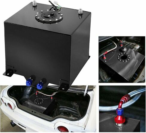 خلية وقود ألومنيوم سعة 5 جالون من EASYBERG، خزان غاز فضي مع غطاء ومرسل مستوى مطلي in Kuwait