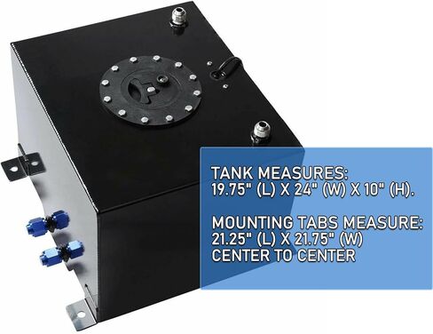 خلية وقود ألومنيوم سعة 5 جالون من EASYBERG، خزان غاز فضي مع غطاء ومرسل مستوى مطلي in Kuwait