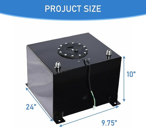 خلية وقود ألومنيوم سعة 5 جالون من EASYBERG، خزان غاز فضي مع غطاء ومرسل مستوى مطلي in Kuwait