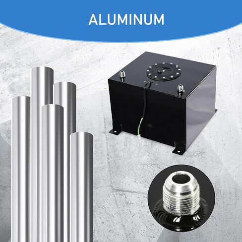 خلية وقود ألومنيوم سعة 5 جالون من EASYBERG، خزان غاز فضي مع غطاء ومرسل مستوى مطلي in Kuwait