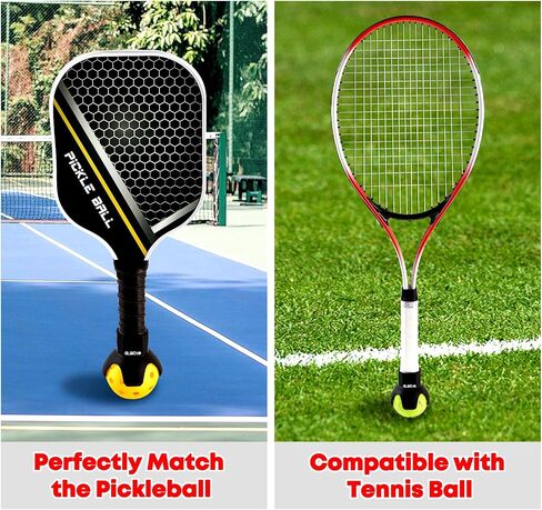 MLP-2 PCS Pickleball وTennis Ball Retriever مثل الأخطبوط، جزء علوي فريد من نوعه بتصميم 4 لمس، يناسب أي مضارب - ملحقات مثالية لهواة الجمع - محمولة وخفيفة الوزن ومتينة ومتعددة الاستخدامات in Kuwait