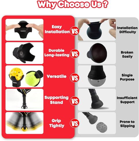 MLP-2 PCS Pickleball وTennis Ball Retriever مثل الأخطبوط، جزء علوي فريد من نوعه بتصميم 4 لمس، يناسب أي مضارب - ملحقات مثالية لهواة الجمع - محمولة وخفيفة الوزن ومتينة ومتعددة الاستخدامات in Kuwait