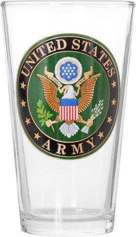 Officially Licensed United States Army Emblem Pint Glass in Saudi Arabia