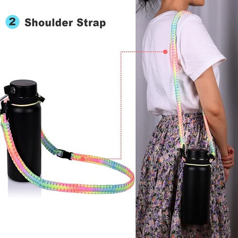 مقبض باراكورد Wongeto 2.0 مع حزام كتف متوافق مع حزام زجاجة المياه ذو الفم الواسع 2.0 in Kuwait