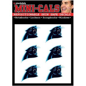Wincraft NFL Carolina Panthers Face Tattoos, Team Colors, One Size