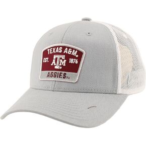 ZHATS Standard NCAA Officially Licensed Snapback Hat Big Rig Patch Gray White Switchback, Grey, One Size