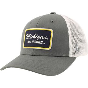 ZHATS Standard NCAA Officially Licensed Snapback Hat Big Rig Patch Gray White Brick, One Size