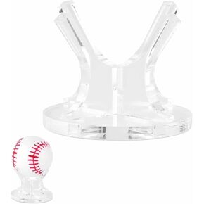 Acrylic Small Ball Stand Holder, Ball Display Holder Acrylic Ball Stand Baseball Display Stand Acrylic Baseball Holder for Baseball Golf Tennis Ball Spheres Display