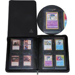 Rayvol 4-Pocket Binder for Semi Rigid Card Holders, Holds 208 Semi Rigid Card Holder, Semi Rigid Card Holder Binder