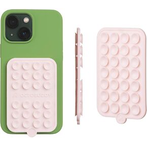 Double - Silicone Double-Sided Suction Phone Case Detachable Mount - Hands-Free, Strong Grip Holder for Selfies and Videos - iPhone and Android Compatible - 2.5″ x 3.75″, See Through