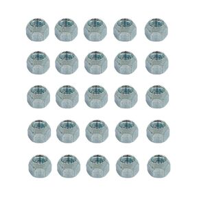 20pcs 1/2-20 Inch Trailer Lug Nuts 509 Tire Lugs Wheel Nuts Wheel Trailer Lugs Tire Acorn Nut Silver Lug Nuts Open Compatible with 1/2" Trailers Tire Wheel Studs RV 1/2" Studs Zinc Plated