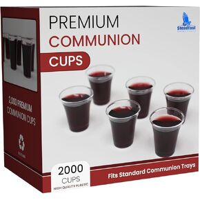 Bulk Premium 2000 Plastic Communion Cups, Disposable Communion Cups, Holy Communion Cups, Communion Cup Set, Sacrament Cups, Santa Cena Cups