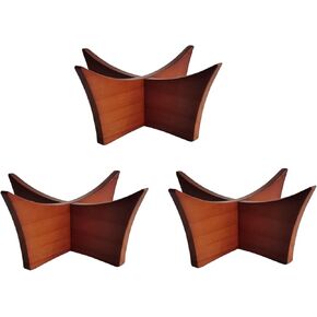 3 PCS Wooden sphere stand, basketball and football stand, volleyball and rugby sports ball storage rack, trophy autograph souvenir display rack(wooden)