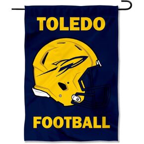 College Flags & Banners Co. Toledo Rockets Football Helmet Garden Yard Flag
