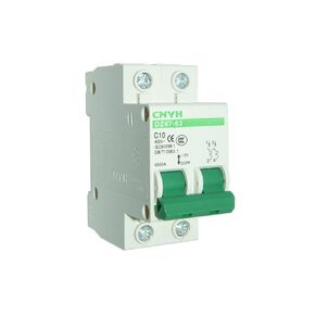 Miniature Circuit Breaker DZ47-63 C20 DIN Rail Mount Circuit Breaker Low-Voltage 20A 240/400V 2 Pole, White
