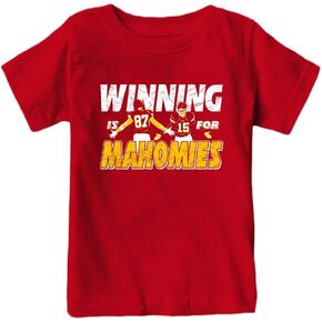 Xtreme Apparrel Winning is for Mahomies Kansas City Kid's T-Shirt for Football Fans