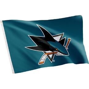 Desert Cactus San Jose Sharks Flag NHL 100% Polyester Indoor Outdoor 3x5 feet National Hockey League Team Flags (Design #1)