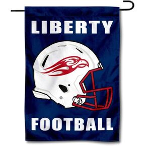 College Flags & Banners Co. Liberty Flames Football Helmet Garden Yard Flag