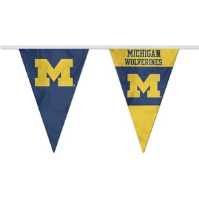 Michigan Team University Wolverines Pennant String Flags