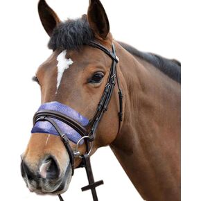 2 Pack Horse Noseband Cushion Horse Nose Protector Pad Horse Nose Halter Cover for Equine Horse Pony Fits Halter Bridle Strap
