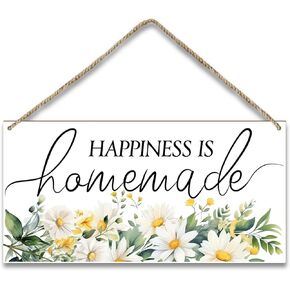 No Bitchin' in My Kitchen Door Wood Sign Plaque Gift for Women, Kitchen Wall Wooden Hanging Sign with Twine, Shelf Wood Green Leaf Art Sign, Dining Room Home Restaurant Decoration Supplies -003