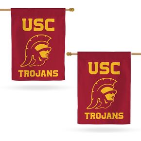 Desert Cactus USC Flag Double Sided 3-Ply Flag University of Southern California Trojans Banners 100% Polyester Indoor Outdoor Flags (House Flag B)