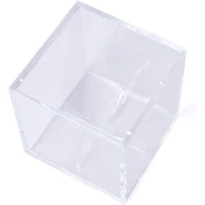 Square Acrylic Ball Display Cube | Clear Protective Case | 3-Pack