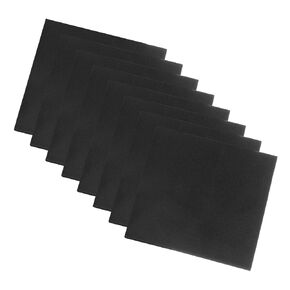 8pcs Foam Padding Sheets-[1/8" x 4"] Square Adhesive Foam Padding, Anti-Slip, for Cars, Home Appliance and Furniture, EVA Foam, Black