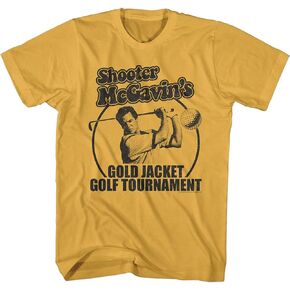 American Classics Happy Gilmore 90s Movie Shooter McGavin's Gold Jacket Golf Tournament Adult Tee