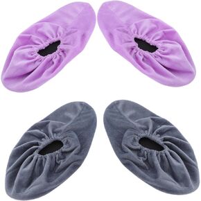 2 Pairs Fleece Exercise Accessories Sports Cover Wide Mouth Canning Lids Bowling Cover Kid Sneakers Kids Bowling Supplies Non-Slip Women's Flannel