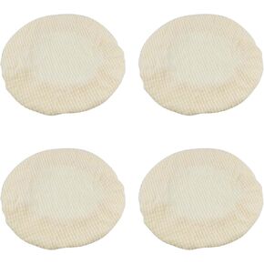 4pcs Bar Stool Seat Covers Round Elastic Bar Chair Covers, Washable Stool Slipcovers for Dia 12-14 Inch Chairs, Red
